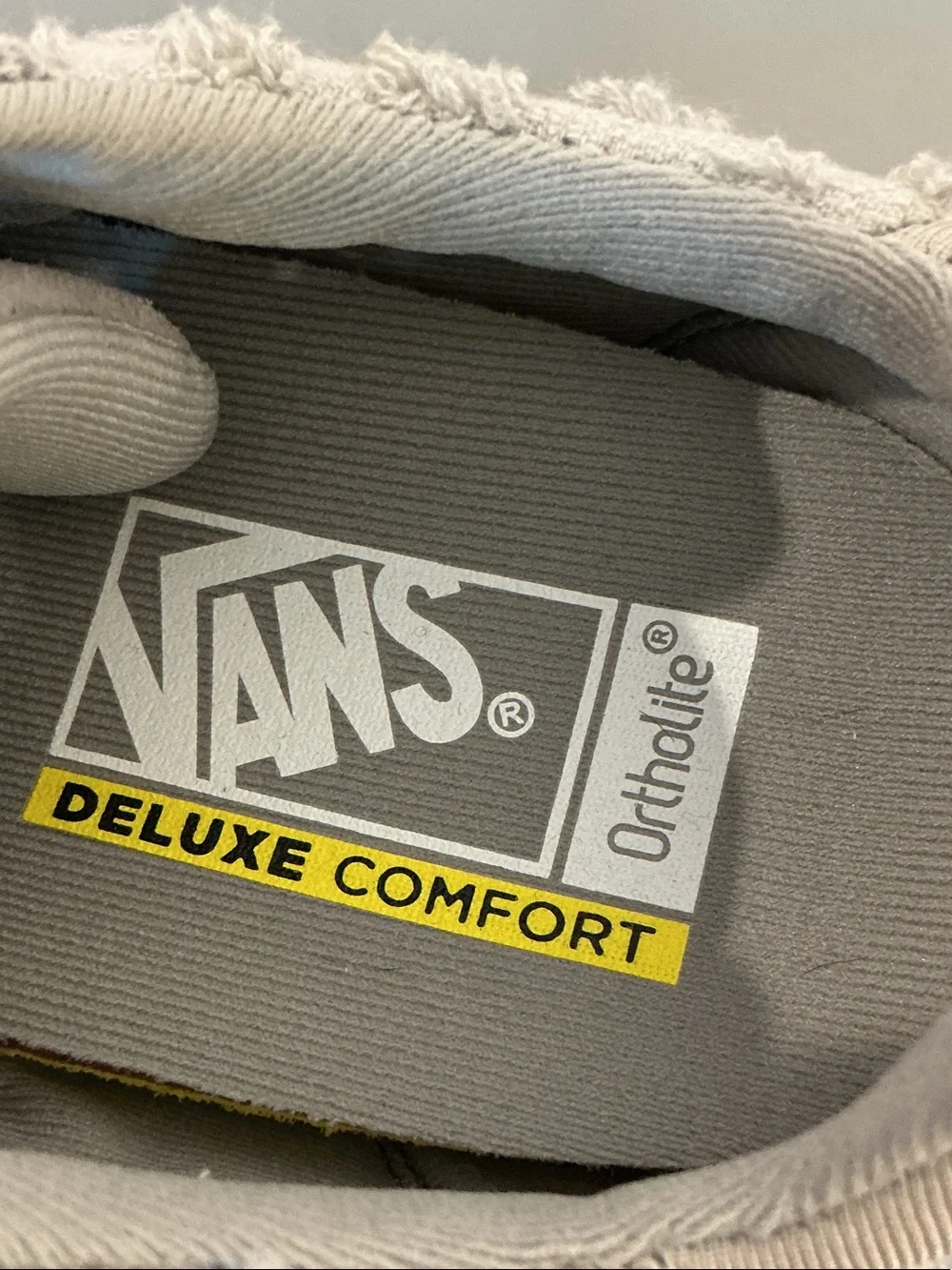 Vans Ward Deluxe Chenille grey Women’s size 10